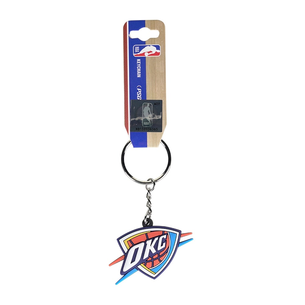 Oklahoma City Thunder Pvc Logo Keychain